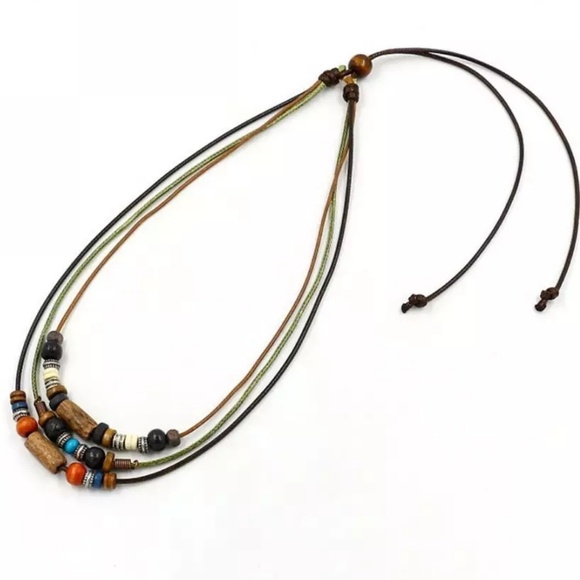 😍🆕️Multi layered beaded boho necklace - Picture 3 of 5